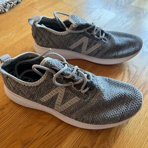 women’s New Balance Gray Knit Sneakers